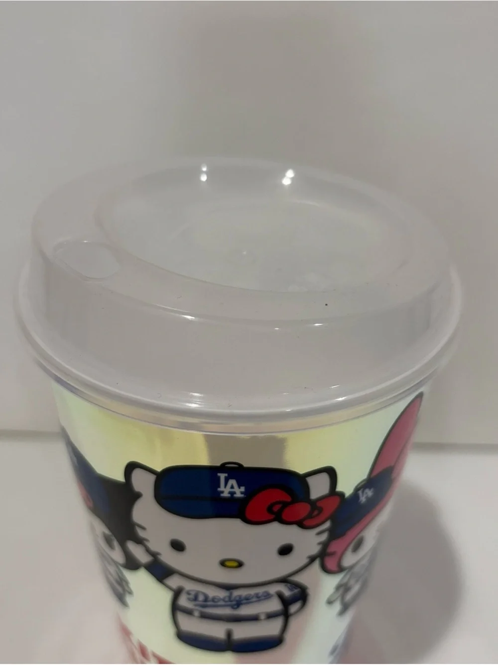 Hello Kitty and Friends Dodgers stadium Iridescent plastic Drink Cup Souvenir